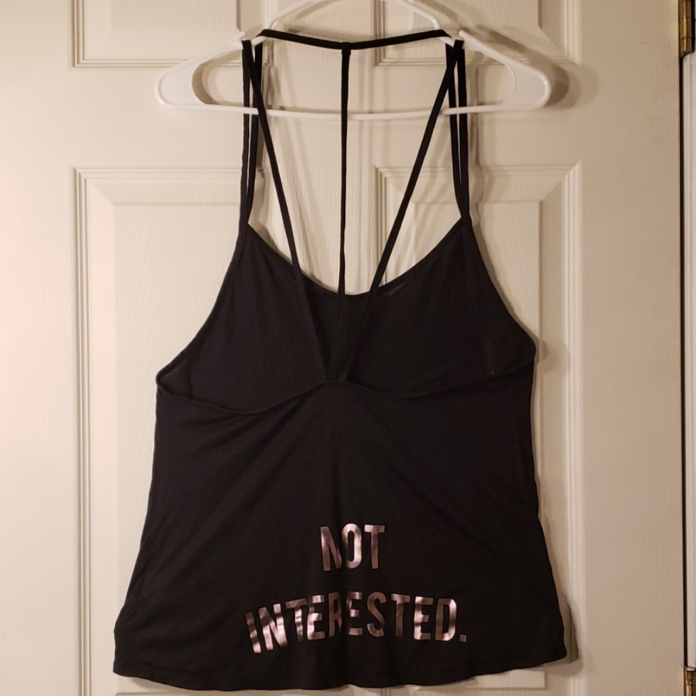 Black Reebok strappy workout tank